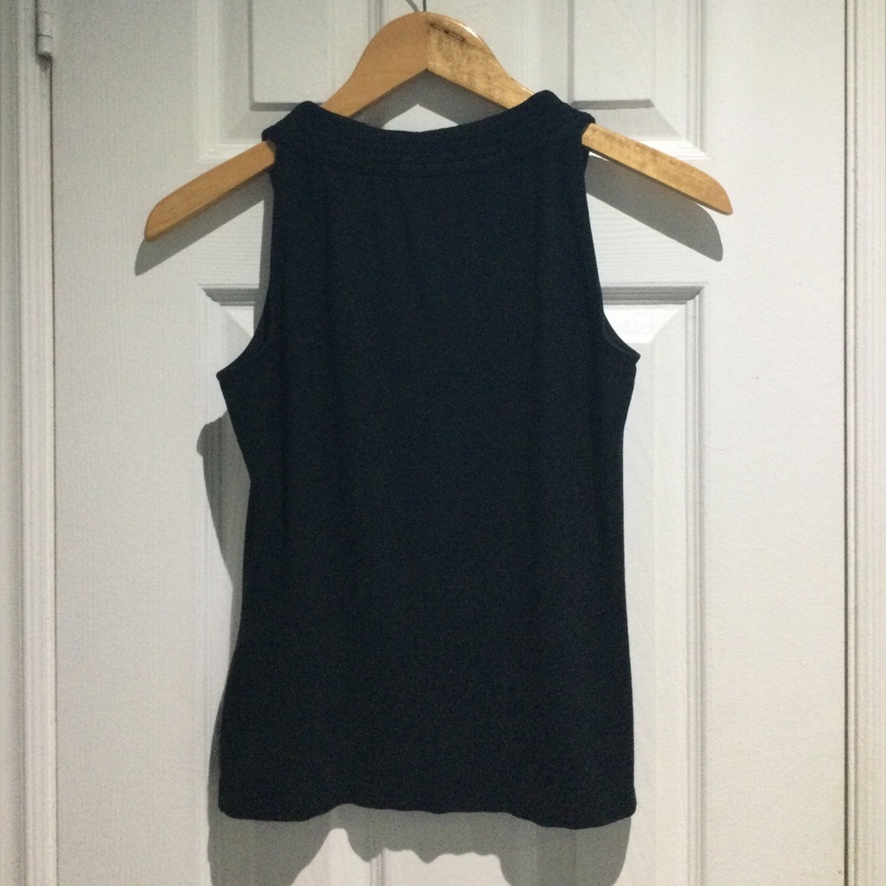 Precis Black Fitted Sleeveless Tank Top - Picture 6 of 6